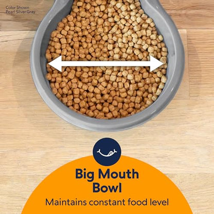 Petmate® Replendish® Automatic Dog Feeder Gravity Pet Treat Dispenser with Microban Antimicrobial Protection, Wide Mouth Bowl, 100% BPA Free - 5 lb - size: Medium