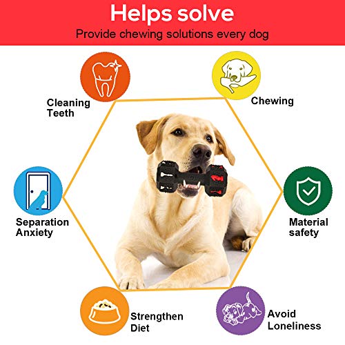 Dog Chew Toys for Aggressive Chewers,Food Grade Non-Toxic Dental Pet Toy,Tough Durable Indestructible Dog Toys for Medium Large Dogs.Black. - color: XLarge 7.8IN Black