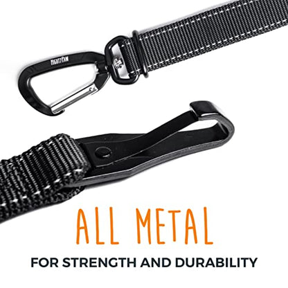 Mighty Paw Dog Seat Belt For Car - LATCH Compatible Adjustable Dog Seatbelt Harness for Small, Medium and Large Pets. Distraction Free Driving, Heavy-Duty Design with Aviation Grade Aluminum Carabiner - style: Latch Bar Attachment