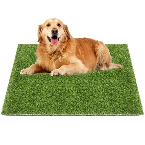 Ondware Grass Pad for Dogs Potty 39.3×31.5 Inches, Grass Pee Pad Washable Reusable Fake Grass for Dog Potty Training, Easy to Clean, Quick-Drying, Odor-Resistant.
