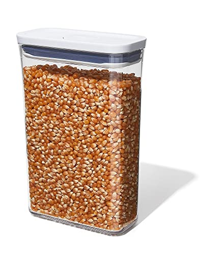 OXO Good Grips POP Container - Airtight Food Storage - 1.9 Qt for Snacks, Sugar and More - color: White, size: 1.9 Qt - Rectangle