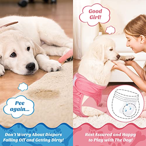 20 Pieces Dog Diaper Pads Washable Reusable Replaceable Diapers Liner Pads for Small Medium Dog (Female, Small) - size: Small