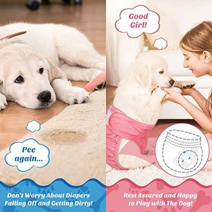 20 Pieces Dog Diaper Pads Washable Reusable Replaceable Diapers Liner Pads for Small Medium Dog (Female, Small) - size: Small