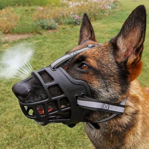 Dog Muzzle, Soft Basket Muzzle for Dogs, Dog Mouth Guard for Small Medium Large Dogs, Stop Biting, Chewing and Barking, Breathable & Comfortable to Drink,2# - size: 2#,Suggest 22-38.5lbs