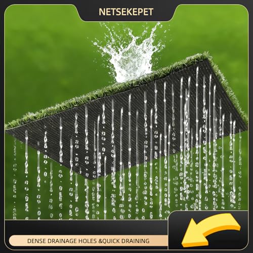 Dog Grass Pad with Tray, 30''X20'' Large Artificial Turf Potty, Reusable Puppy Pee Pads for Dogs, Portable Dog Litter Box for Indoor/Outdoor Potty Training Toilet