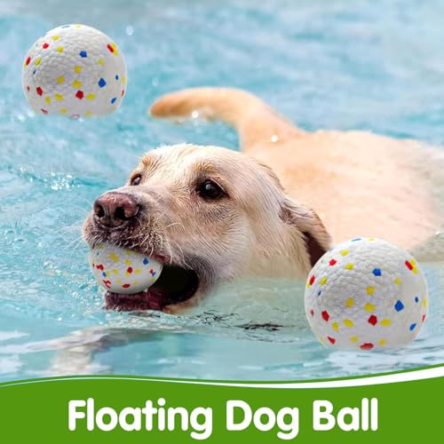 MEKAPLE Dog Toy Balls, 2.2 Inch Mini Durable Rubber Chewing Ball, Lightweight Interactive Fetch Ball for Small & Medium Dogs, Teeth Cleaning & Stress Relief Pet Toy 6 Pack - color: Multi Color Ball