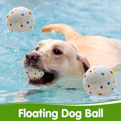 MEKAPLE Dog Toy Balls, 2.2 Inch Mini Durable Rubber Chewing Ball, Lightweight Interactive Fetch Ball for Small & Medium Dogs, Teeth Cleaning & Stress Relief Pet Toy 6 Pack - color: Multi Color Ball