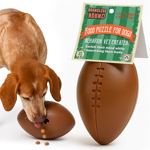 Food Puzzle Feeder for Large or Medium Dogs, 5C | Mentally Stimulating Enrichment Toy, Made in USA, BPA-Free Durable Foraging Toy, Reduces Anxiety and Destructive Behavior