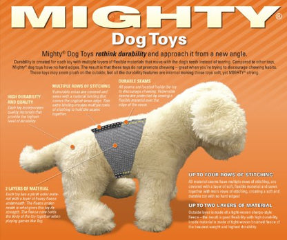 MIGHTY Tuffy 2 Pack Elephant Dog Toys | Ultra Durable Plush Toy with Multiple Layers & Reinforced Seams , Washable and Floats , Mighty® Construction - color: 2PK Grey Elephant