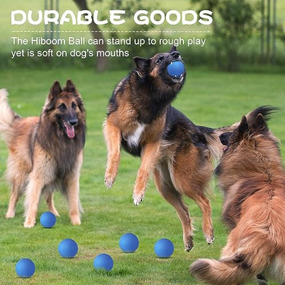 Hiboom 15 Pack Natural Rubber Tennis Balls for Dogs Catching Pet Dog Balls for Fetch Training 2.4 Inch Interactive High Bounce and Floatable pet Toy for Park Beach Gift(Blue) - color: Blue