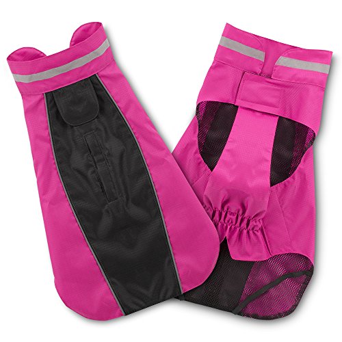 Voyager Dog Windbreaker by Best Pet Supplies - Fuchsia, X-Small - color: Windbreaker (Fuchsia), size: Chest:12.5 in~16 in