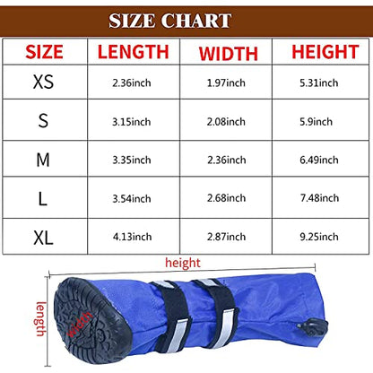 Dog Shoes, URBEST Waterproof Dog Boots, Christmas Warm Lining Nonslip Rubber Sole for Snow Winter (M, Red) - color: Red, size: M