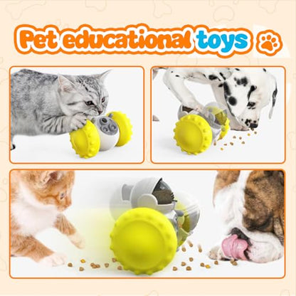 Pet Dog Treat Dispensing Toy Cat and Dog Intelligence Training Slow Feeder Toy for Medium Small Dogs Pet Educational Chase Toy
