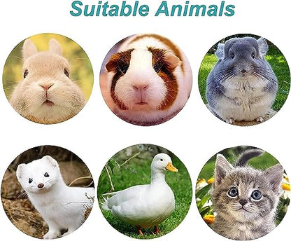 kathson 2Pcs Rabbit Water Bottle 17 OZ Bunny Hanging Water Fountain Automatic Guinea Pig Water Dispenser No Leak Drinking Feeder for Bunny Chinchilla Hamsters Cat Dog Small Animals(Grey)