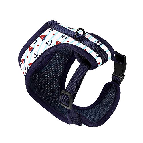 Mile High Life Step in Dog Harness for Small Dogs No Pull, Easy Get on Air Mesh Vest Harness, Adjustable Easy Closures Both Neck and Chest (White, XS Chest 11.4"-16.1") - color: Vest Harness White, size: XS Chest 11.4"-16.1"