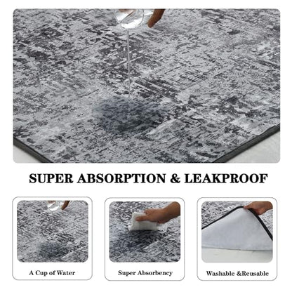 Qeils Washable Pee Pads for Dogs, 2 Pack Reusable Puppy Pads 18"x24" Super Absorbent Leakproof Dog Training Pads, Non-Slip Potty Pads for Crate, Floor, Couch, Whelping Pads Litter Mat Puppy Supplies - size: 18"*24"(Pack of 2)