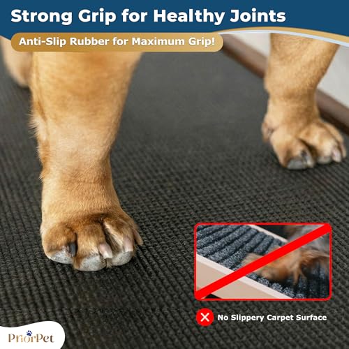 Dog Ramp for Couch – Non-Slip, Sturdy Build Foldable Wooden Dog Ramp – Supports up to 200 lbs – 7 Adjustable Heights (14"–20.5") – Enhanced Stability – Birchwood Pet Ramp for Small Dogs – Walnut - color: Walnut