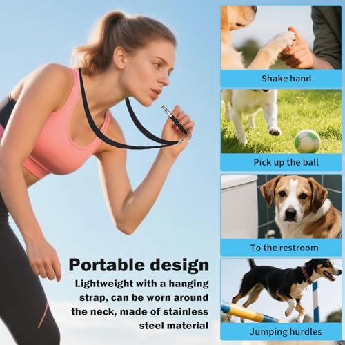 3 Pcs Dog Whistle,Dog Whistle to Stop Barking Neighbors Dog,Ultrasonic Dog Whistles,Professional Recall Dog Training Whistles, with Lanyard