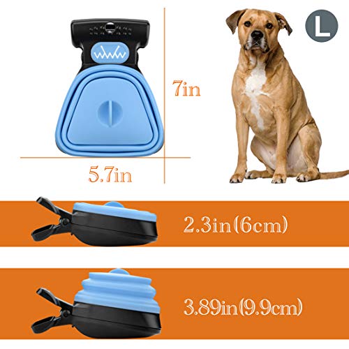 LUEXBOX Dog Pooper Scooper with 150PCS Waste Cleaner Bag, Dog Scooper Pooper for Large Dog, Dog Poop Scooper for Walking, Dog Waste Pick Up with Bag Dispenser, Dog Leash Clip and Pooper Scooper Bags