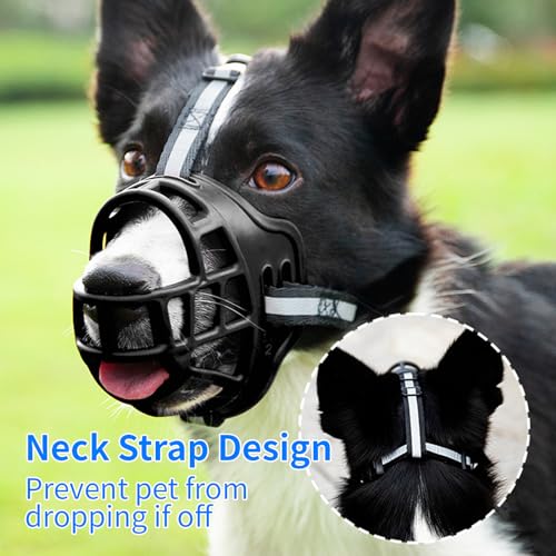 Dog Muzzle, Soft Basket Muzzle for Dogs, Dog Mouth Guard for Small Medium Large Dogs, Stop Biting, Chewing and Barking, Breathable & Comfortable to Drink,2# - size: 2#,Suggest 22-38.5lbs