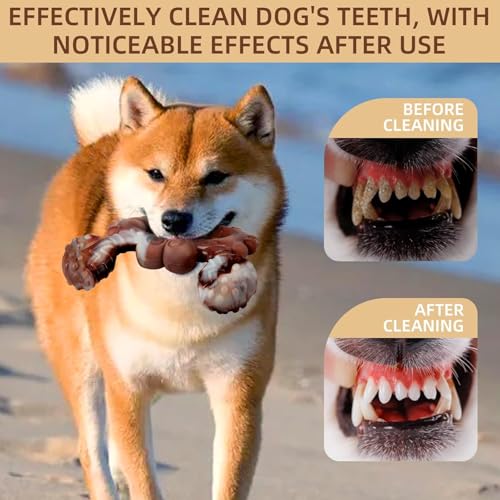 Tough Dog Toys for Aggressive Chewers, Indestructible Dog Toys with Beef Flavor, Durable Dog Toy for Medium and Large Dogs, Crab - color: Crab