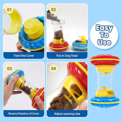 BoYoYo Interactive Dog Toys, Dog Puzzle Toys for Smart, Dog Enrichment Toy to Keep Them Busy, Treat Dispensing Toy Slow Puzzles Feeder, Blue - color: Blue