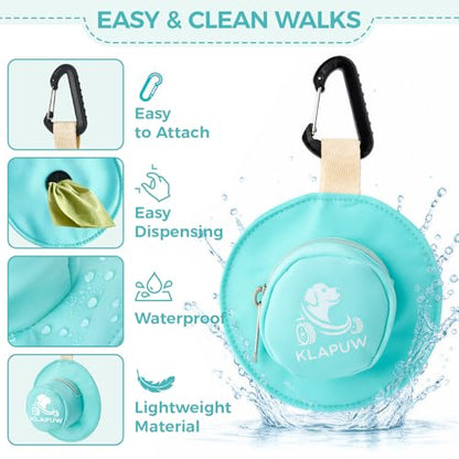 Hat Design Dog Poop Bag Holder, Waterproof Leash Mount Dog Waste Bag Dispenser, Outdoor Walking Gear for Puppy & Large Dogs, Blue - color: Blue