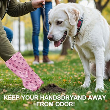 Dog Poop Bags Rolls with Dispenser 150 Count Biodegradable Bags for Dog and Cat Lavender Scented Waste Bag Leak Proof Doggie Poop Bag Doggy Trash Bag Purple - color: B-Purple(Lavender)-1 Dispenser+150 Bags, size: 1 Count (Pack of 150)