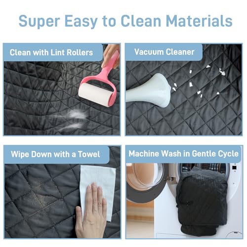 Extra Large Dog Car Seat Cover for Back Seat, Universal Fit Bench Car Seat Cover, Waterproof Dog Hammock for Car with Adjustable Straps, Durable Seat Protector for Cars, Trucks & SUVs, Black - size: 60''x64''