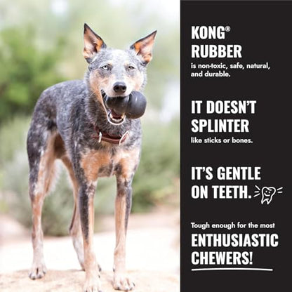 KONG Extreme Donut Dog Toy – Toughest Durable Natural Rubber Chew Toy for Power Chewers – Safe on Teeth & Gums, Fun Bounce & Roll for Indoor and Outdoor Play (Large/X-Large) - size: (Large/X-Large)