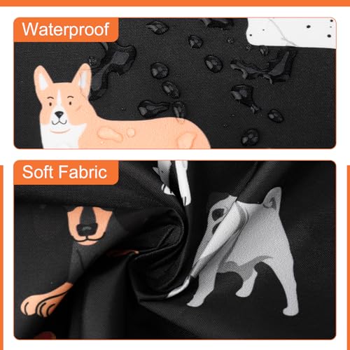 Dog Grooming Waterproof Apron with 2 Pockets, Cute Animals Puppy Dog Pets Apron - style: Animals Dog Paw