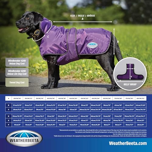 WeatherBeeta ComFiTec Reflective Parka 300D Deluxe Dog Coat, Yellow, 24" - color: Yellow, size: 24"