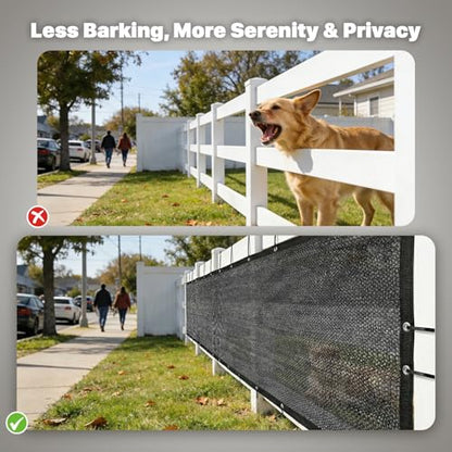 ColourTree 4' x 5' Black Dog Kennel Shade Cover, 90% UV Block Shade Cloth, Mesh Tarp with Grommets for Dog Playpen, Dog Pen, Dog Run, Dog Crate, Fence Privacy Screen (We Make Custom Size) - color: Black, size: 0 4' x 0 5'
