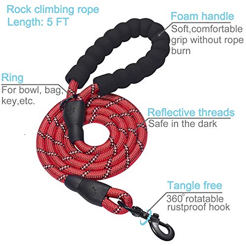 haapaw Martingale Dog Collar with Quick Release Buckle Reflective Dog Training Collars for Small Medium Large Dogs - color: Red, size: M