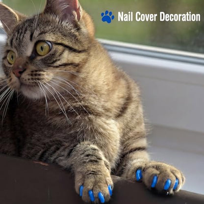 9 Pcs Cat Bathing Bag Set Cat Shower Bag Anti Bite and Scratch for Pet Grooming Washing Brush Comb Muzzle Nail Clipper Nail File Tick Tool (Navy Blue) - color: Navy Blue
