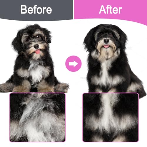 6 Pack Flea Comb for Cats Dogs,Stainless Steel Dog Cat Grooming Combs With Rounded Teeth,Double-Sided Tear Stain Remover,Dematting Comb For Dogs Cats Ideal for Small, Medium & Large Pets (Pink) - color: NEW Pink