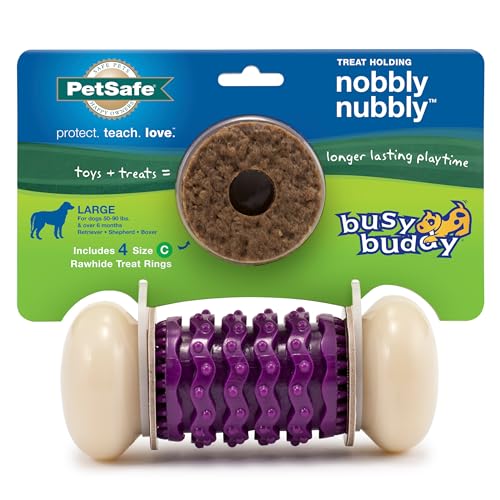 PetSafe Busy Buddy Nobbly Nubbly Treat Holding Dog Toy Strong Chewers Large - size: Large, style: Nobbly Nubbly