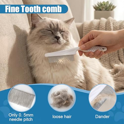 19PCS Dog Bath Kit & Dog Brush Kit for Dogs & Cats - Professional Pet Grooming Tools Set with Shedding Brush, Bath Scrubber, Dematting Comb & Storage Bag - Complete Dog Washing Essentials, Blue - color: 19PCS-Blue