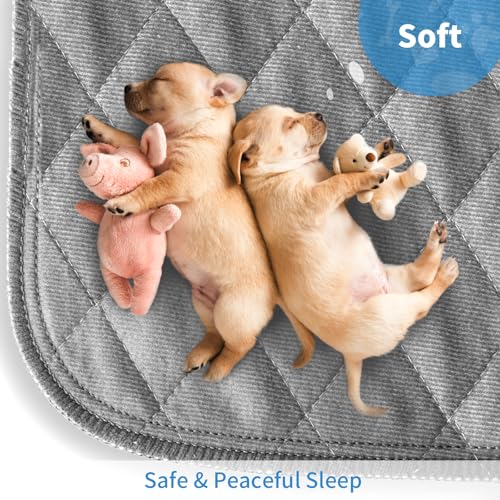 Washable Reusable Dog Pee Pads, 65" Round Absorbent & Waterproof Puppy Training Pad for Crate, Playpen & Carpet, Large Potty Pads for Dogs, Cats & Small Pets - size: 1Pc 65x65 Inch