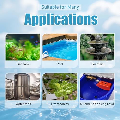 Brass Float Valve 1/2 Inch, Livestock Water Tank Float Valve Switch Brass Float Ball Valve Shut Off Pool Auto Fill Valve for Automatic Waterer - style: 1/2" Orange