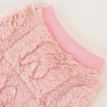 XPUDAC 3 Pack Dog Sweater, Dog Winter Coat with Cute Pattens Pullover Stretchy Fleece Sweaters for Small Medium Dogs Girl Boy-S（Pink-Hot Pink-Purple - color: Pink-Hot pink-Purple, size: Small