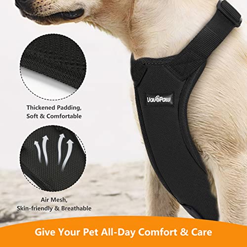 VavoPaw Dog Seat Belt, Safety Vest Dog Car Harness with Adjustable Buckle Dogs Seat-Belt for Vehicle Nylon Pet Safety Seats Belts Heavy Duty(XXL, Black) - color: Black, size: XXL (Chest: 30.7-51.2", Neck: 16.1-26.4")