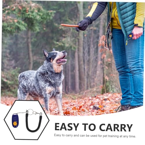 BESTonZON Clicker for Dog Training Adjustable Wrist Strap PET Training Clicker for Dogs Cats Puppies and Birds Effective Behavior Reminder