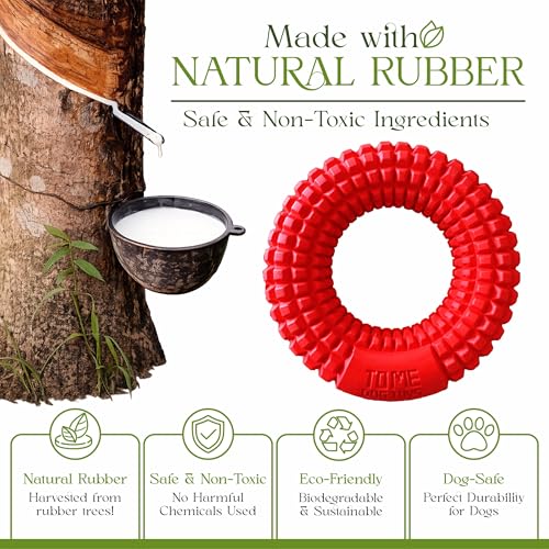 Dog Chew Toys for Aggressive Chewers - Chew Ring Interactive Medium Large Dog Puzzle Toys, Dog Chew Enrichment Toys for Boredom and Brain Stimulating Game Keeps Them Engaged