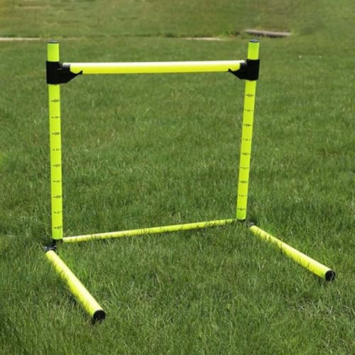 Small Agility Hurdles Trainer Set, 10-60cm Adjustable Training Hurdles for Kid, Portable PVC Track Field Hurdles, for Horse Dog Jump Training(1 pc)