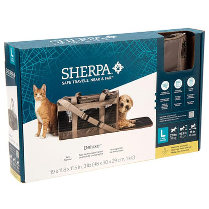 Sherpa, Deluxe Fungi Airline Approved Soft Sided Dog and Cat Carrier 19 Inch L X 11.8 Inch W X 11.5 Inch H