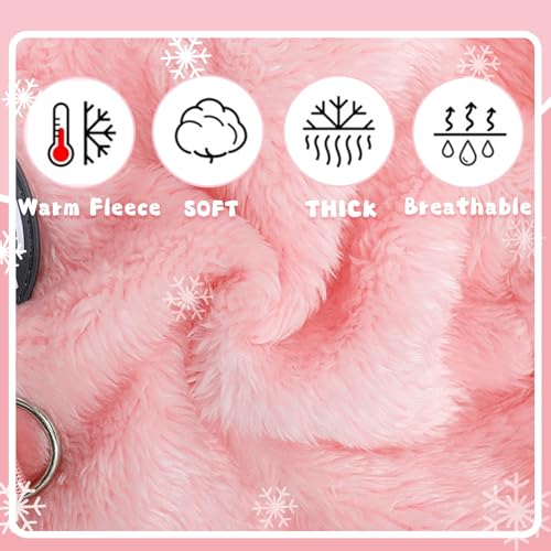Dog Sweater for Small Dogs Fleece Dog Pajamas Winter Warm Thermal Soft Puppy Pjs Coat Stretchy Jumpsuit Doggie Pet Clothes Outfits Cat Apparel (Pink, XX-Small) - color: Pink, size: XX-Small