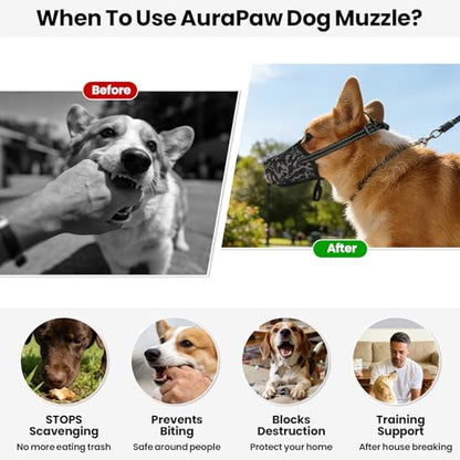 Dog Muzzle for Giant Dogs, Soft & Breathable Great Dane Mesh Muzzles for Preventing Biting, Chewing, Reflective & Adjustable Anti Scavenging Muzzle for Vet Visits Grooming Training, Size 2XL - size: 2XL