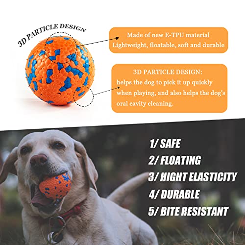 Indestructible Floating Bouncy Balls for Dogs - Small Breed, Lightweight Mini Tennis Balls - Odourless - 2.5" - 5 Pack - size: 5 pack tennis and Interactive Dog Ball