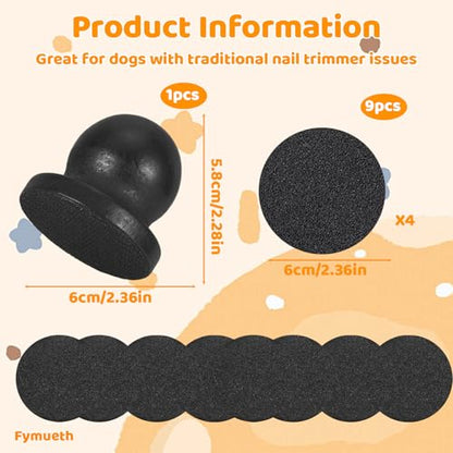 Dog Nail File Board, 10-Piece Pet Grooming Kit with Multiple Grit Options, Ergonomic Design for Precise Nail Trimming, Dog Nail Scratch Board with Replaceable Sandpapers for Regular Pet Care